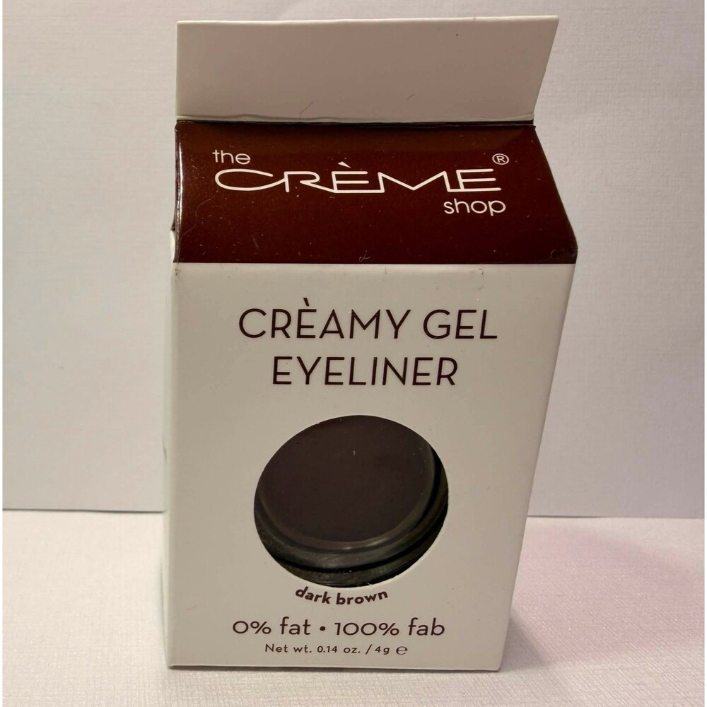 The Crème Shop Creamy Gel Eyeliner – Dark Brown (Long‑Wear)